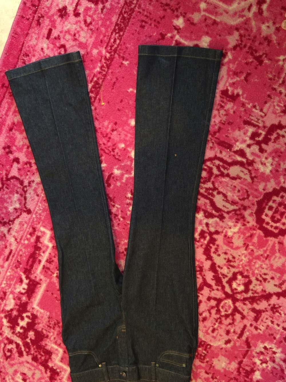 SPANX Dark Blue Boot-Cut Jeans